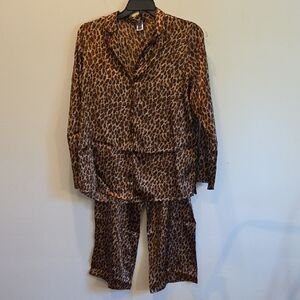 George Leopard Print Pajama Set